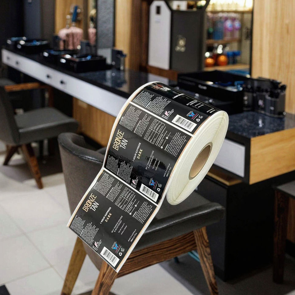 Custom Cosmetics Product Logo Bottle Holograms Etiqueta AdhesivaLabels Vinyl Sticker Adhesive Print Waterproof Packaging Labels