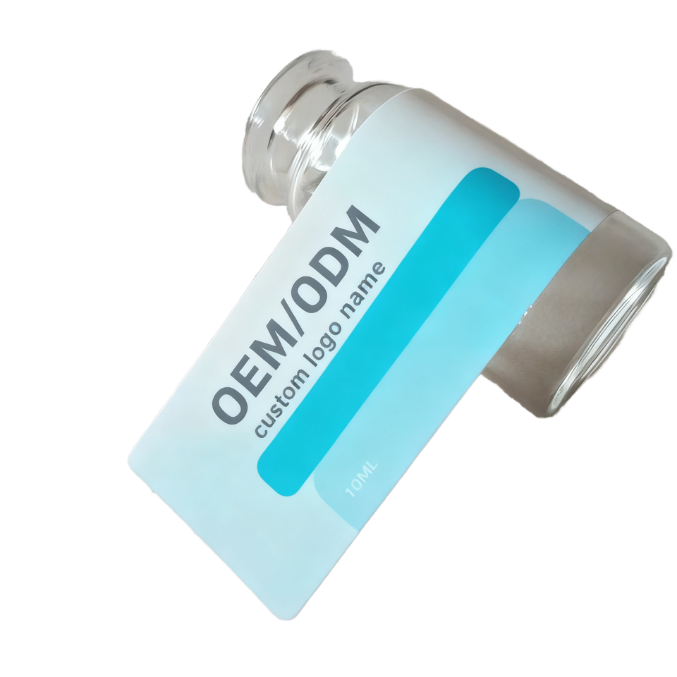 Custom logo Printing BOPP PVC PE Vial Package Label 1ml 3ml 5ml 10ml Vinyl Label Stickers