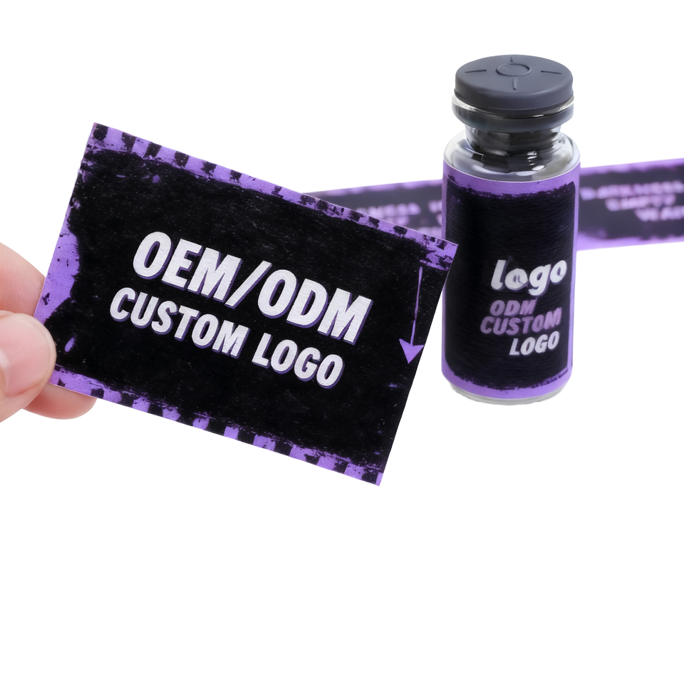 Customized 10ml Medical Injection Bag Packaging Labels Vinyl Stickers BOPP PVC PE Waterproof PE for Pills Holographic