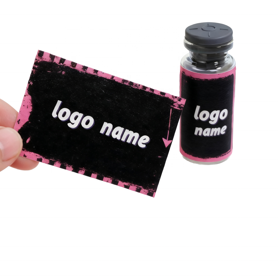 Custom Personalized 3ml 5ml 10ml Peptide Adhesiva Waterproof Liquid Vial Label 3ml 5ml 10ml Self-Adhesive Logo Vinyl Stickers
