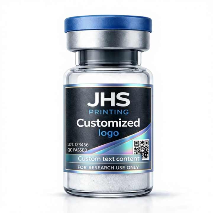 Custom Personalized 3ml 5ml 10ml Peptide Adhesiva Waterproof Liquid Vial Label 3ml 5ml 10ml Self-Adhesive Logo Vinyl Stickers