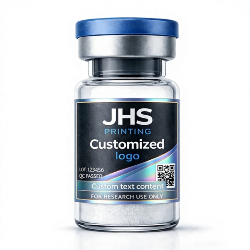 Custom Personalized 3ml 5ml 10ml Peptide Adhesiva Waterproof Liquid Vial Label 3ml 5ml 10ml Self-Adhesive Logo Vinyl Stickers