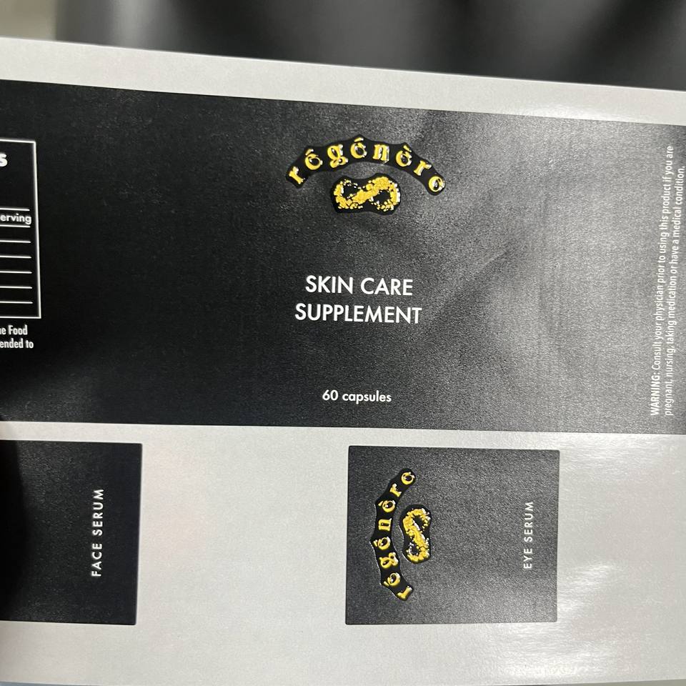 Custom Synthetic Paper Self-Adhesive Logo Vinyl Stickers Embossed UV Waterproof Printing for Healthcare Medicine Holographic