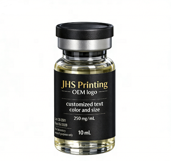 Sticker 3ml 5ml 10mlBottle Vial Label PET Self-AdhesiveHologram Logo Vinyl Cosmetic Peptide Packaging Labels Stickers