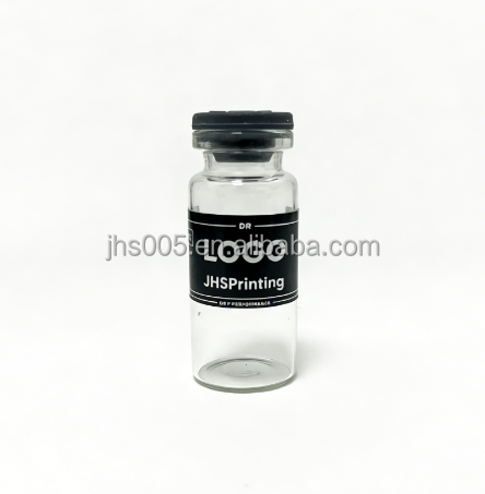 Private Peptide PET 3ml 5ml 10ml Labels Peptide Stickers Personalized Vial Flat Packaging Spot UV Hologram Vinyl