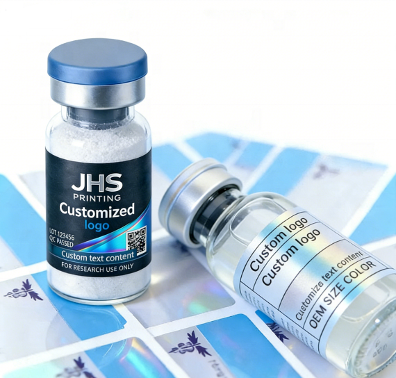 Spot UV 1ml 3ml 5ml 10ml Holographic OilProof Packaging Label Custom Vial Labels Vinyl Stickers Pegatinas Etiqueta Adhesiva