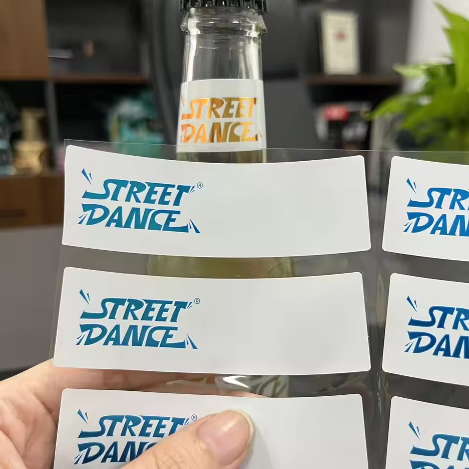 Custom Classical Design Silver Foil Stamping Embossed Raised Printed UV Adhesive Wine Labels Holographic Roll Label Pet Food