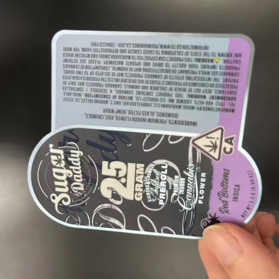 Snus Label Snus Stickers Vial Labels for test Cypionate Adhesive Roll PET BOPP PVC PE Waterproof Color Printed Spot UV Vinyl