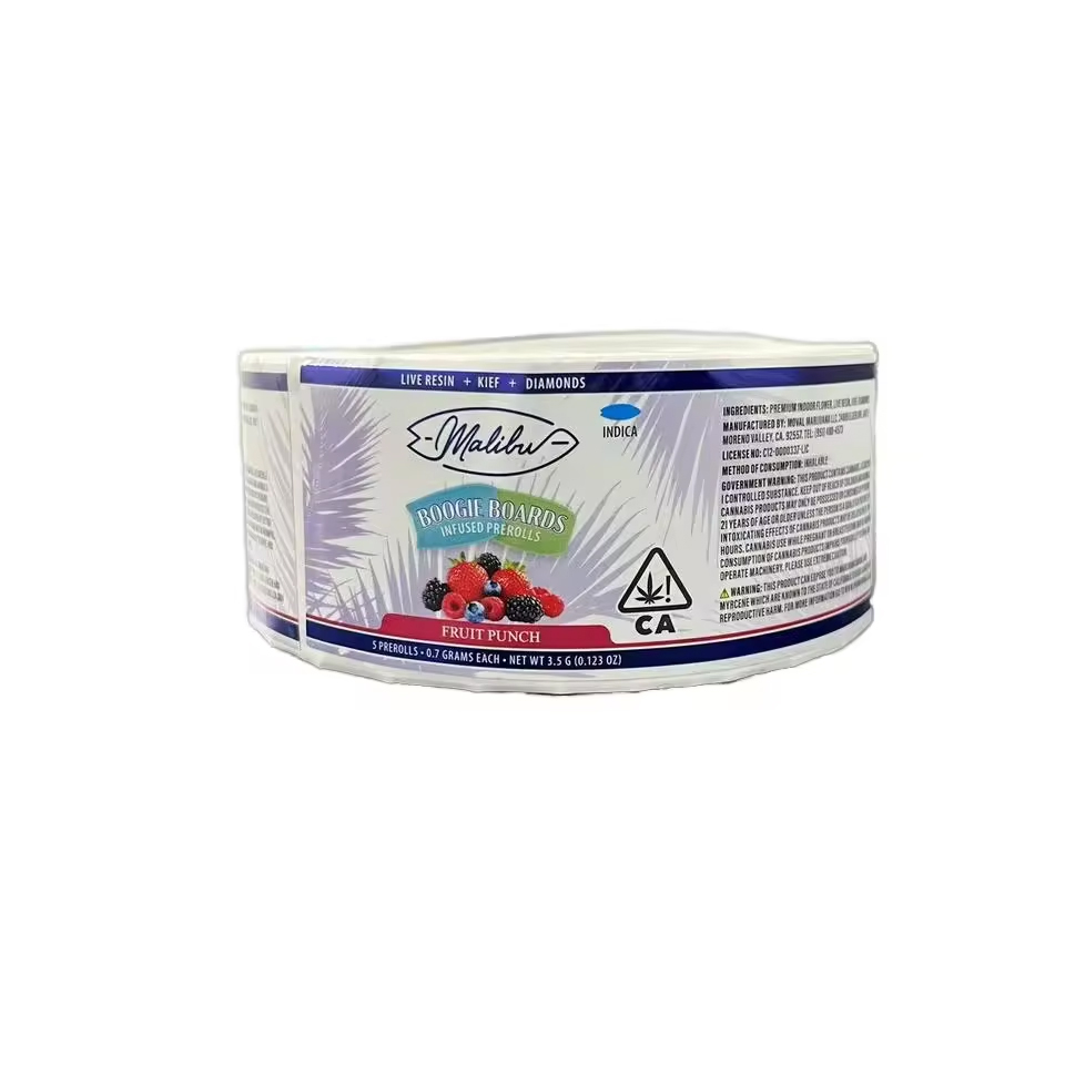 Custom Full-Color Glossy PET BOPP PVC PE Waterproof Adhesive Roll Labels Holographic Vinyl Sticker for Liquid Products for