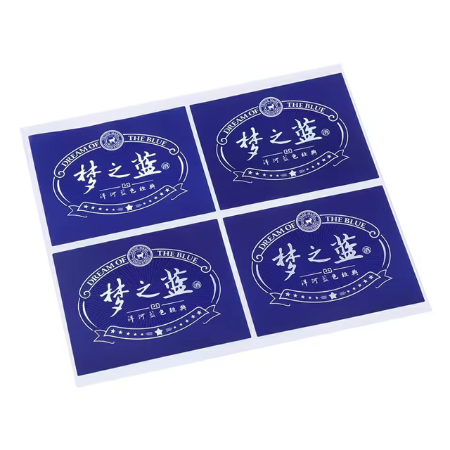 Oilproof Waterproof Silver Foil Stamping Embossed Raised Printed Spot UV Adhesive Wine Labels Custom Roll Label Vinyl Sticker