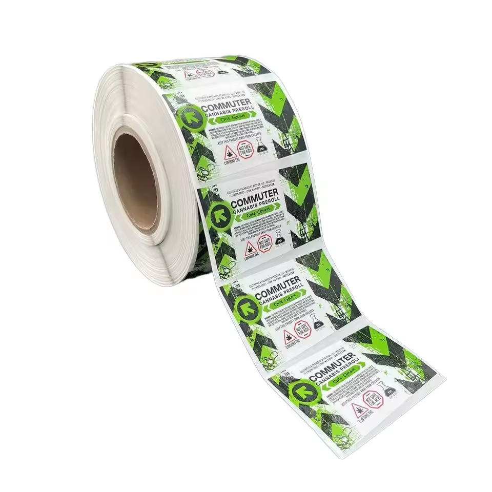 Label Custom Service Coated Film Embossed Oil Proof Spot UV Adhesive Labels logo Custom Roll Label Logo Vinyl Sticker