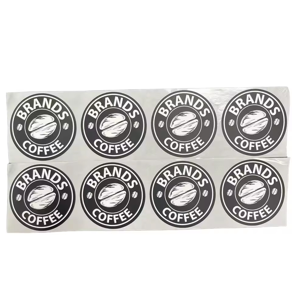 Custom High Glossy Printing logo Label Self Adhesive Candle Round Thank You Labels Waterproof Roll Paper Stickers