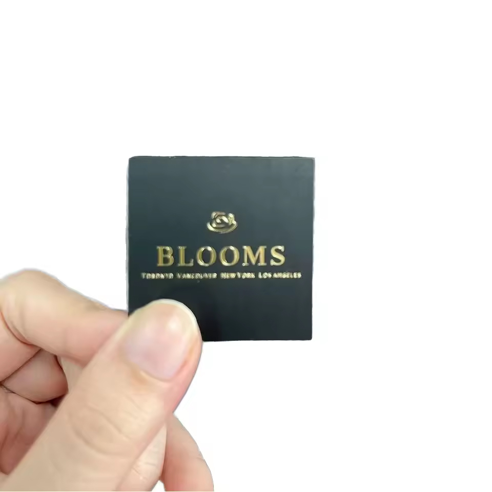 Matte Black Coated Film Embossed PET BOPP PVC PE Spot UV Adhesive Labels Custom Roll Label Logo Vinyl Sticker