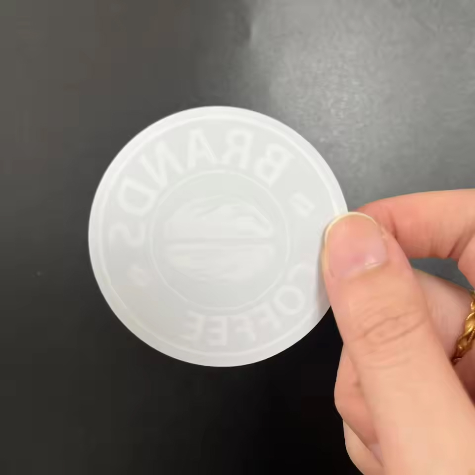Cafe Use Custom Waterproof Self Adhesive Logo Printing Circle Label Round Sticker Pegatinas Etiqueta Adhesiva for Coffee Cup