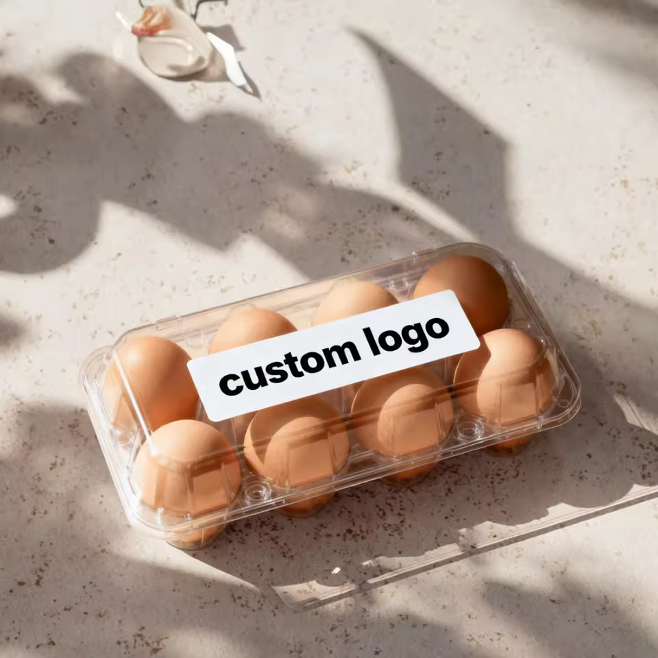 Custom Logo Holographic Oil Proof Food Labels Self-Adhesive Permanent UV Printed Roll Labels for Egg Packaging Waterproof