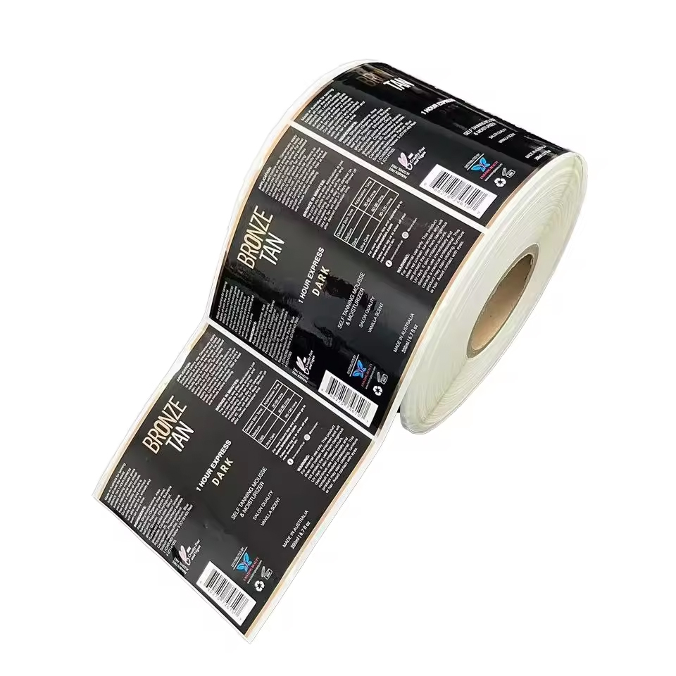 High-Tack PET BOPP PVC PE Waterproof Labels Sticker Holographic Oil-Proof UV Adhesive Roll Vinyl Sticker for Gift Box