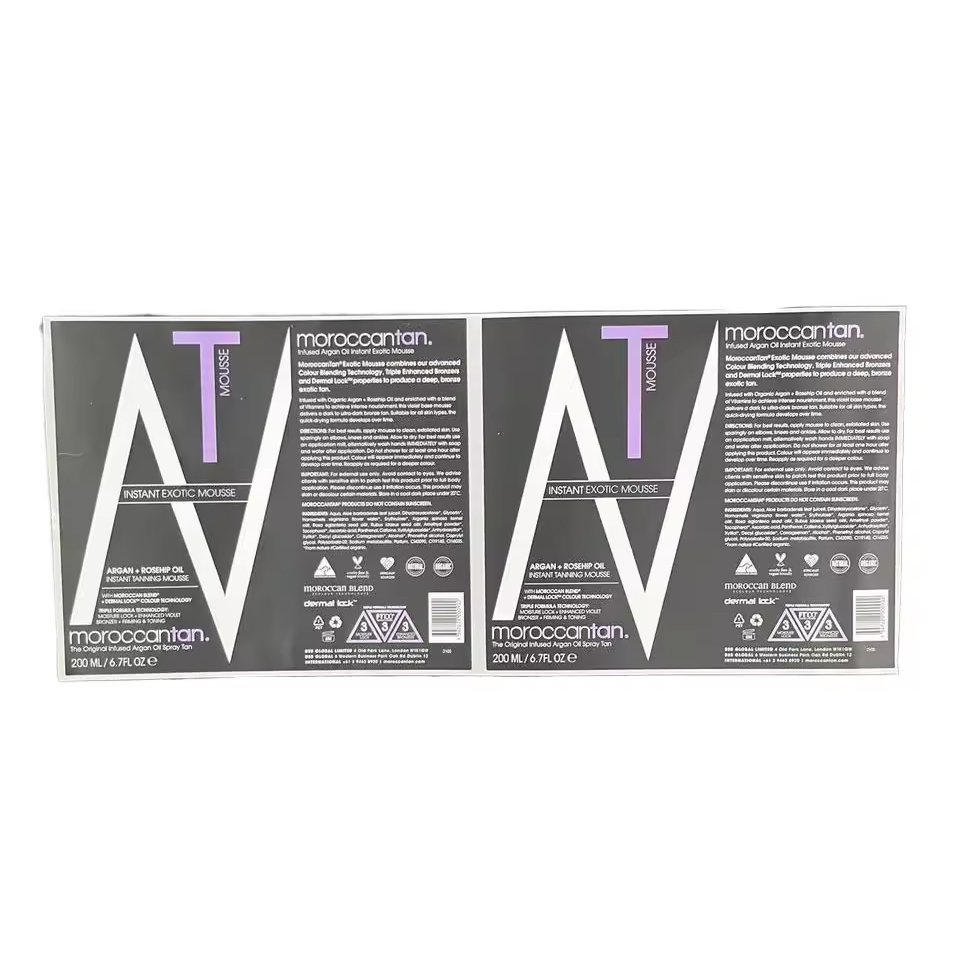 Waterproof Color Foil Stamping Embossed Raised Printed Spot UV Adhesive Custom Roll Label Vinyl Sticker for Lotion Bottles