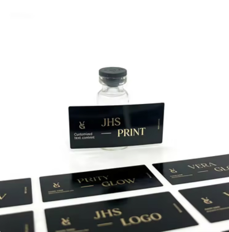 Custom logo Print Peptide Waterproof Stickers Spot UV Laser Holographic BOPP 3ml 5ml 7ml 10ml Vial Labels for Packaging