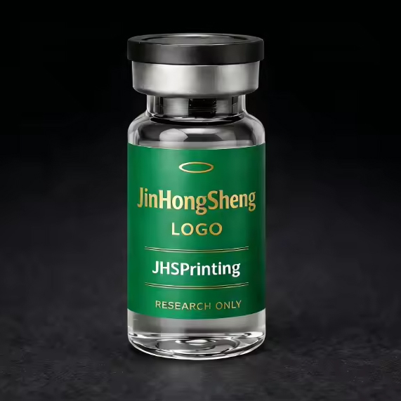 Custom logo Printing Peptide Waterproof Stickers Vial Spot UV Spot UV 3ml 5ml 7ml 10ml Vial Labels for Packaging