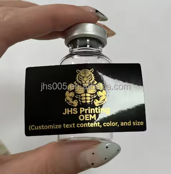 Sticker 3ml 5ml 10mlBottle Cosmetic Vials Label PET Self-Adhesive Logo Vinyl Cosmetic Peptide Packaging Labels Stickers