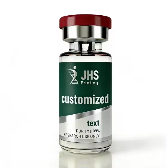 Sticker 3ml 5ml 10mlBottle Cosmetic Vials Label PET Self-Adhesive Logo Vinyl Cosmetic Peptide Packaging Labels Stickers