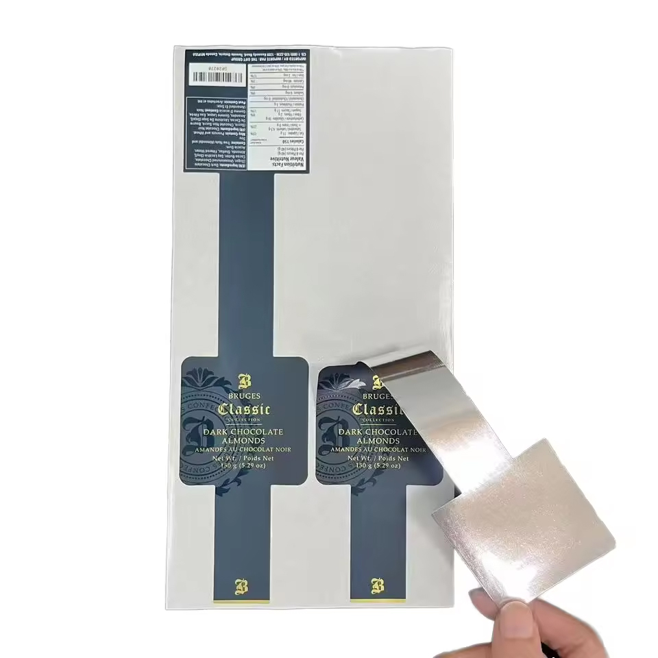 High-Tack Synthetic Paper Holographic Waterproof Gold Foil Embossed Raised Printed Spot UV Adhesive Labels Custom Roll Vinyl