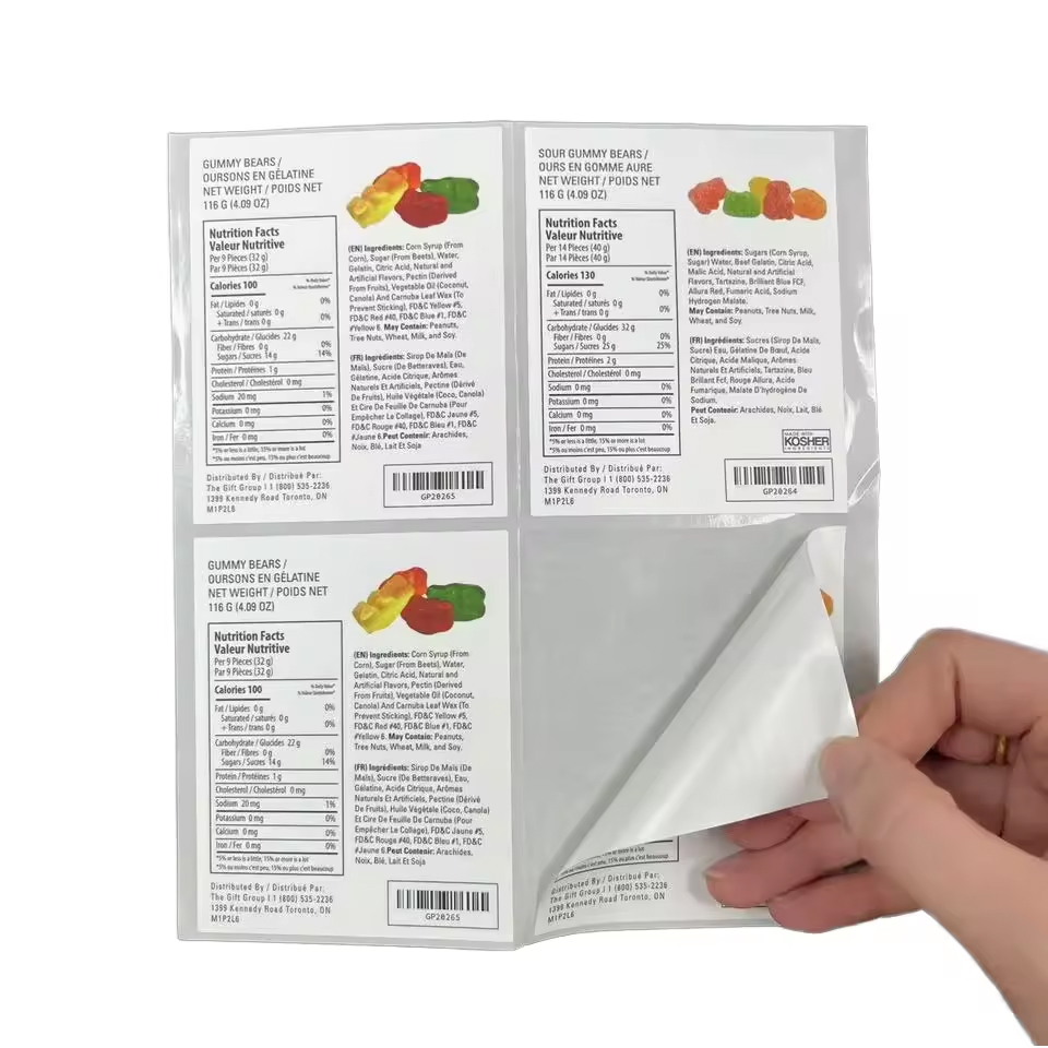 Custom Easy to Tear off Synthetic Paper Removable Embossed Raised Printed Spot UV Adhesive Roll Label Vinyl Sticker