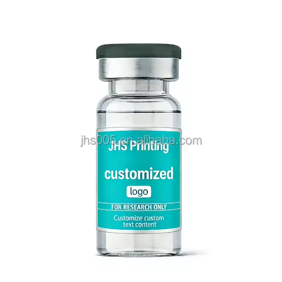 Custom Personalized Premium Brand Peptide Adhesiva Waterproof Liquid Vial Label 3ml 5ml 10ml Self-Adhesive Logo Vinyl Stickers