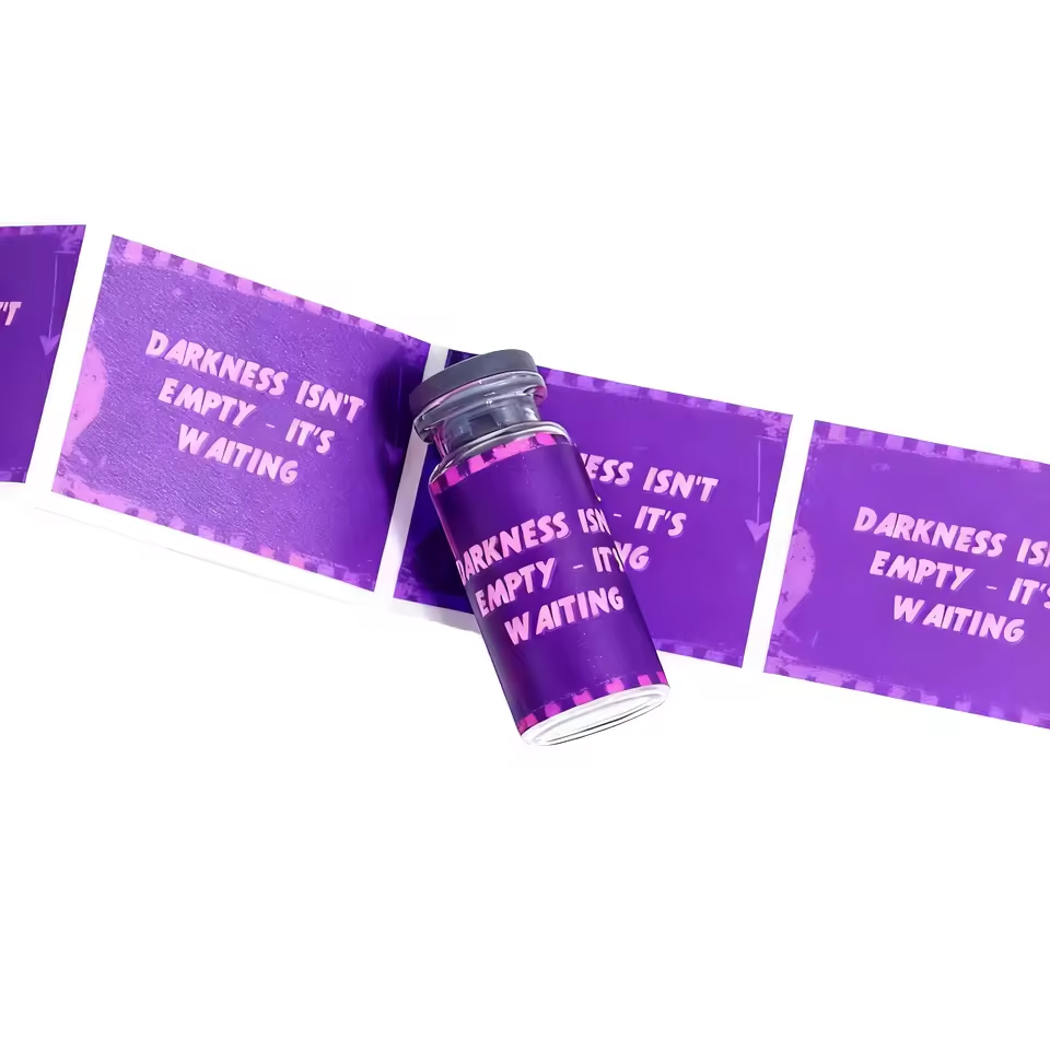 Private Spot UV 2ml 3ml 5ml 10ml Holographic Waterproof Packaging Label Custom Vial Vinyl Stickers Pegatinas Etiqueta Adhesiva
