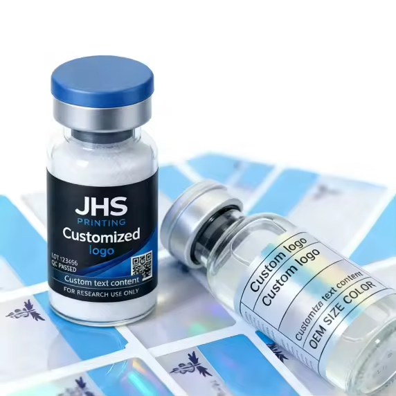 Private Spot UV 2ml 3ml 5ml 10ml Holographic Waterproof Packaging Label Custom Vial Vinyl Stickers Pegatinas Etiqueta Adhesiva