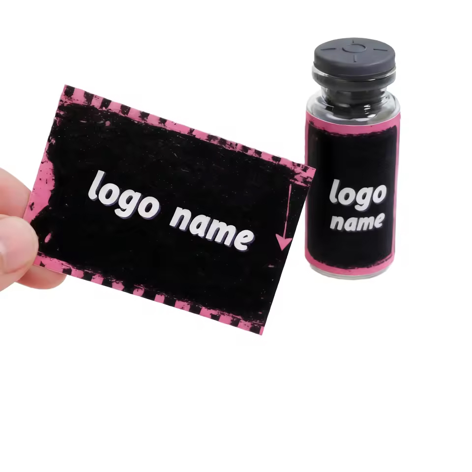 10ml Vial Premium Pharma-Grade Holographic Waterproof Oil Proof Adhesive Label Printing Nutrition Products Logo Vinyl Stickers