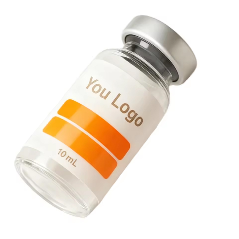 10ml Pharmaceutical Flat Packaging Labels Medical Prescription Vitamins Capsule Bottle Holographic Oil-Proof Vinyl Stickers for