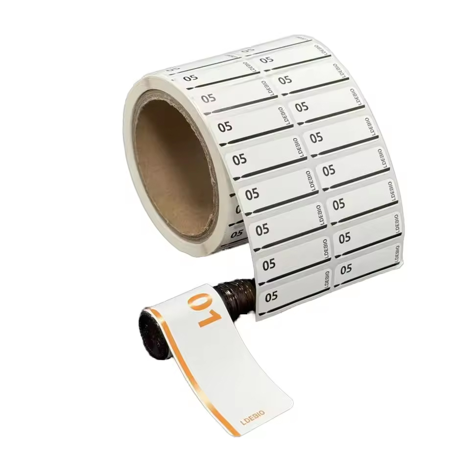 10ml Pharmaceutical Flat Packaging Labels Medical Prescription Vitamins Capsule Bottle Holographic Oil-Proof Vinyl Stickers for