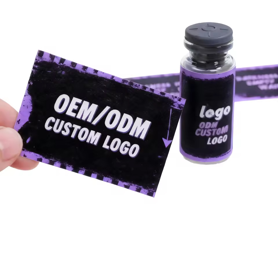 Customized High-Tack 10ml Pharmacy Vial Medical Products Packaging BOPP Material Adhesive Labels Holographic Vinyl Stickers Pack