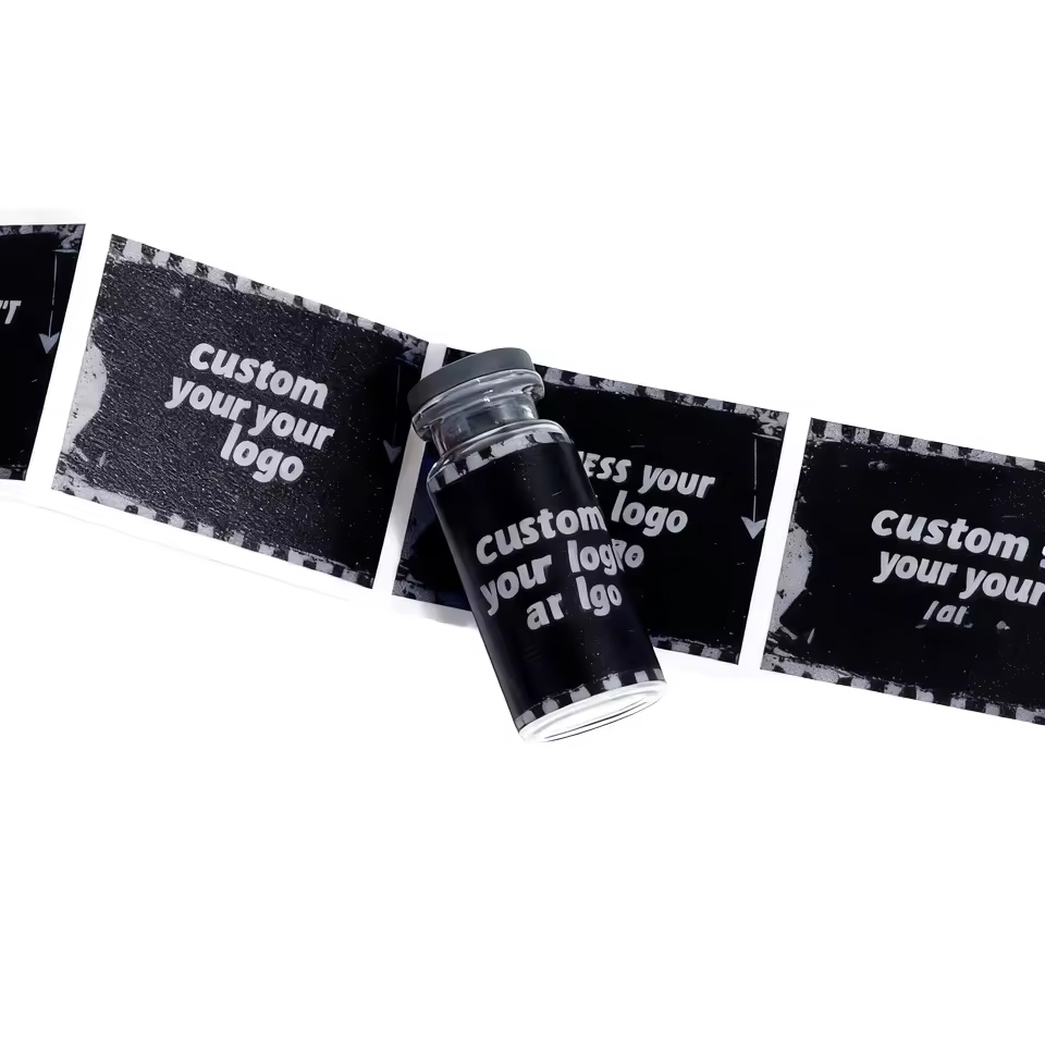 Professional Design Hologram Label Sticker Manufacture Printing Your Brand Peptiide Label 3ml Vial Label Stickers