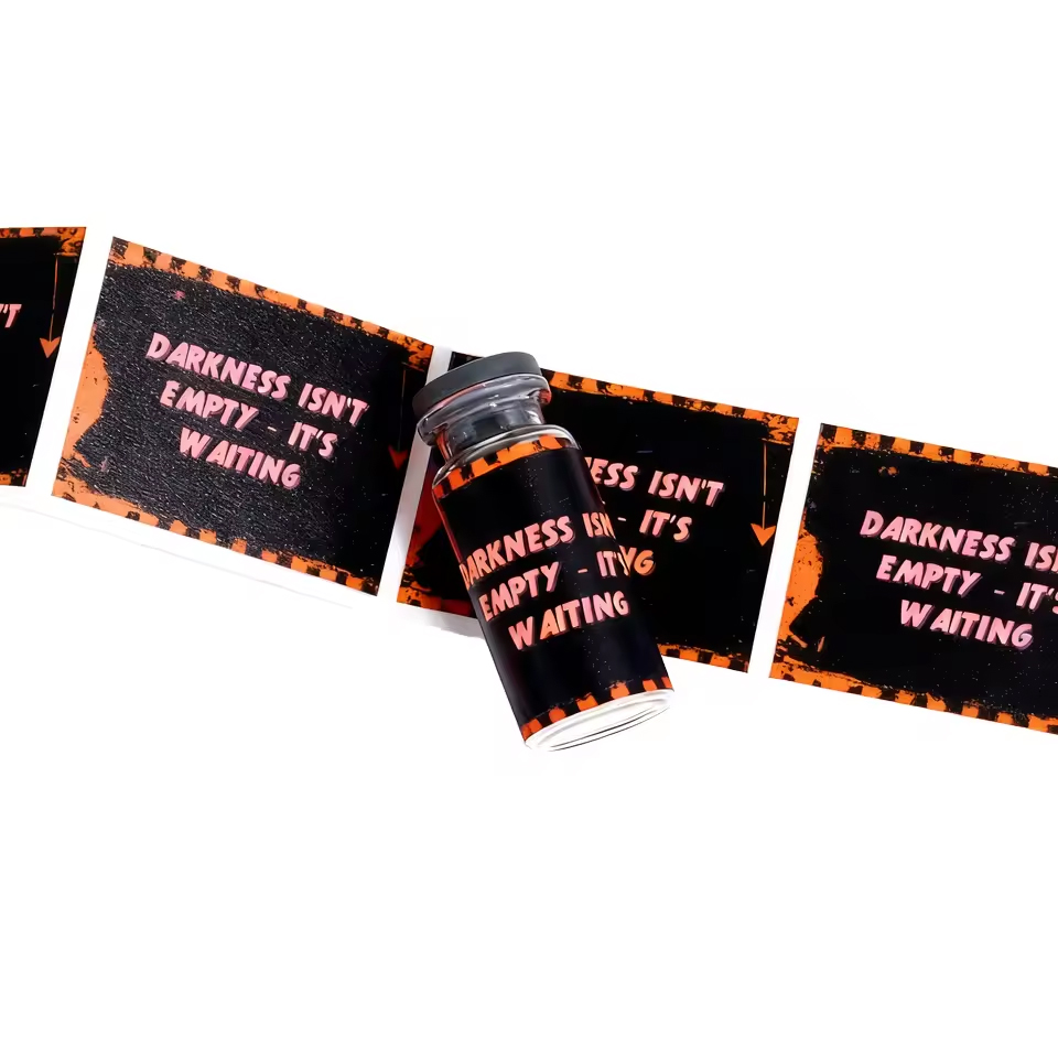 Premium Self-Adhesive BOPP Vinyl Stickers Custom Logo Pharma-Grade Rx Prescription Label for Nutrition Products Holographic