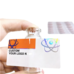 Custom BOPP 3ml 5ml 7ml 10ml Labels Spot UV Bottle Stickers Vial Flat Packaging Vinyl Stickers Pegatinas Etiqueta Adhesiva