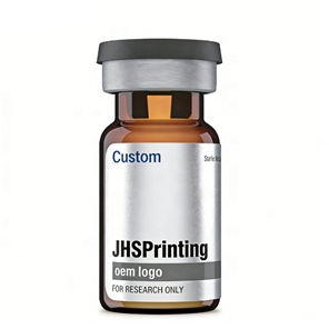 Custom logo PET 3ml 5ml 10ml Labels Peptide Stickers Personalized Vial Flat Packaging Spot UV Hologram Vinyl