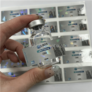 Customizable Logo Size Waterproof Vial 10ml Vial Fitness Supplement Peptides Packaging Labels Vinyl Stickers