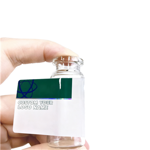 Holographic 3ml 5ml 7ml 10ml Vial Waterproof Oil Proof S Bottle Labels BOPP Vinyl Stickers Self-Adhesive Custom Shapes