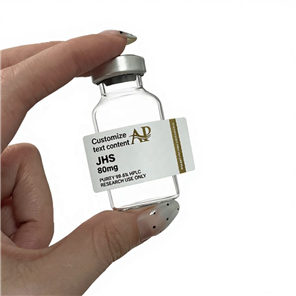 Silver Film3ml 5ml 10ml Peptide Labels Vinyl Stickers Spot UV Cold Storage Resistance Vial Holographic for Vial Glass Bottle