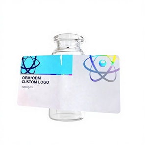 Sticker 3ml 5ml 10mlBottle Vial Label PET Self-Adhesive Logo Vinyl Cosmetic Peptide Packaging Labels Stickers