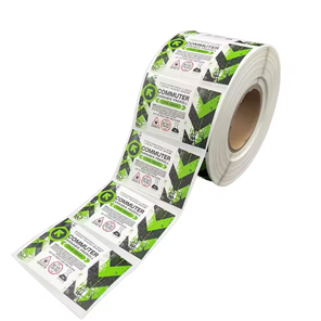Label Custom Service Coated Film Embossed Oil Proof Spot UV Adhesive Labels logo Custom Roll Label Logo Vinyl Sticker
