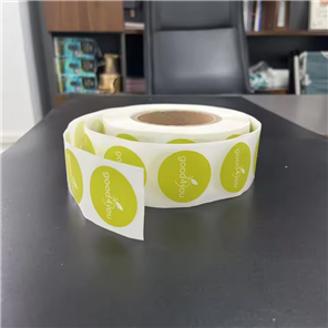 Custom Private Design Holographic Logo Label Maker Self Adhesive Vinyl Round Waterproof Sticker Roll Stickers