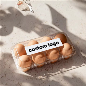 Custom Logo Holographic Oil Proof Food Labels Self-Adhesive Permanent UV Printed Roll Labels for Egg Packaging Waterproof