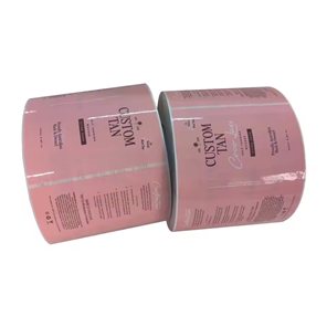Skincare Cosmetic Labels Roll Embossed PET BOPP PVC PE Spot UV Custom Roll Sticky Label Logo Self-adhesive Sticker