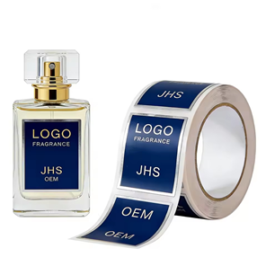 Luxury Custom Gold Matte Laminated Personalized Perfume Sticker Label for Cosmetics Like Shampoo and Lipstick