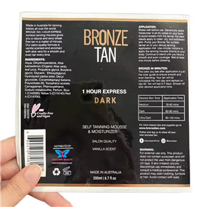 Waterproof Matt Roll Embossed PET BOPP PVC PE Spot UV Custom Roll Label Logo Self-adhesive Sticker for Hair Gel Lotion Bottle