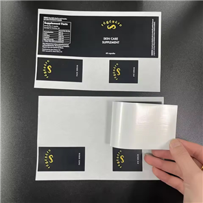 Holographic BOPP Vitamin Supplement Labels Medical Health Products Pharmacy Vial Bottle Packaging Vinyl Adhesive Stickers