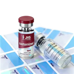 Rainbow Laser Film Peptide Labels Vinyl Stickers Spot UV 2ml 3ml 5ml Vial Holographicfitness Muscle Vial Glass Bottle